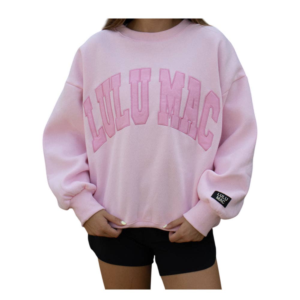 Lulu Mac MONO- PINK Sweatshirt
